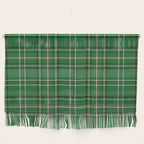 Green Tartan Plaid Christmas Pattern Wall Hanging Gallery Image 1