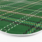 Green Tartan Plaid Christmas Pattern Bath Mat Gallery Image 3