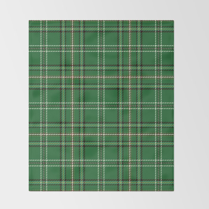 Green Tartan Plaid Christmas Pattern Throw Blanket Gallery Image 2