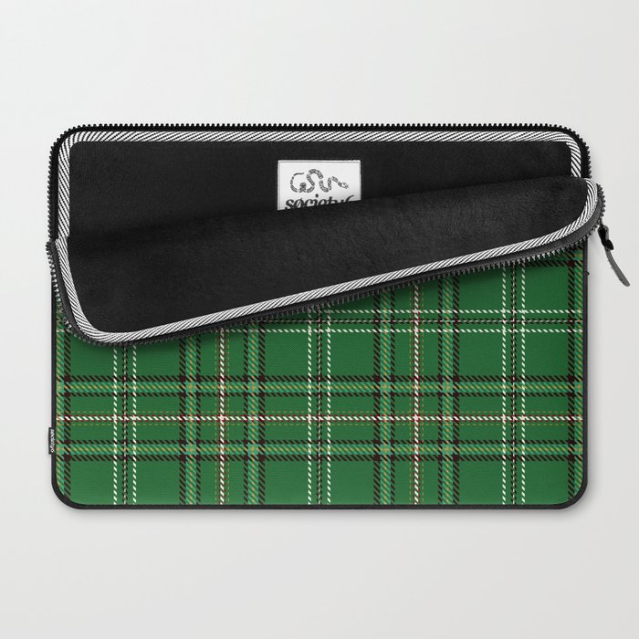 Green Tartan Plaid Christmas Pattern Laptop Sleeve Gallery Image 2