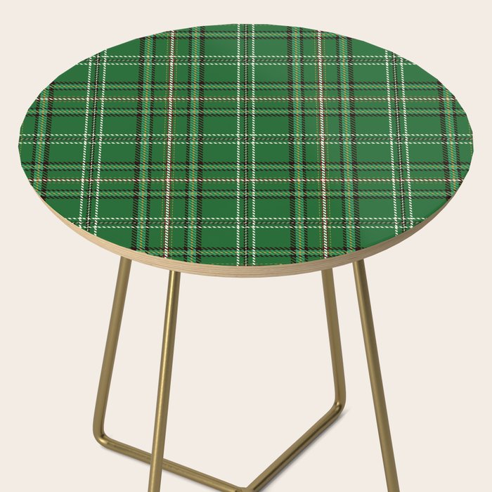 Green Tartan Plaid Christmas Pattern Side Table Gallery Image 2