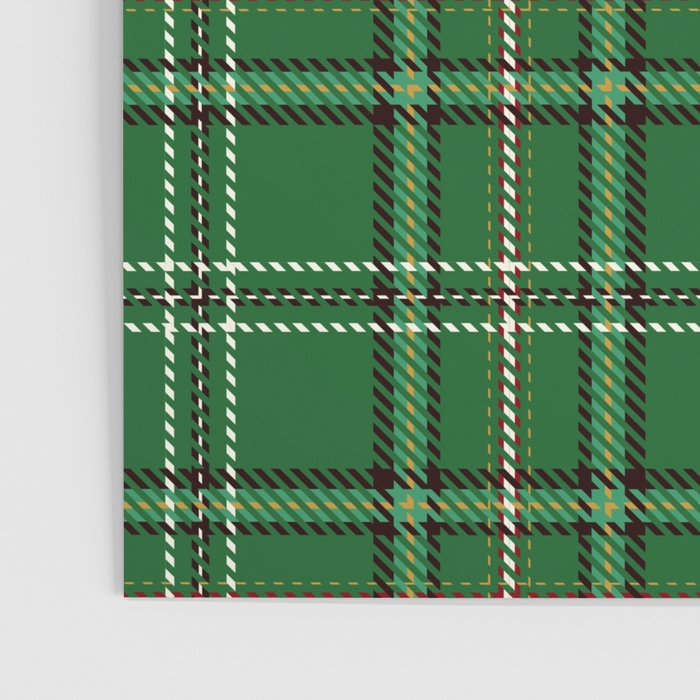 Green Tartan Plaid Christmas Pattern Poster Gallery Image 3