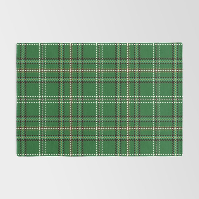 Green Tartan Plaid Christmas Pattern Rug Gallery Image 2