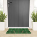 Green Tartan Plaid Christmas Pattern Welcome Mat Gallery Image 3