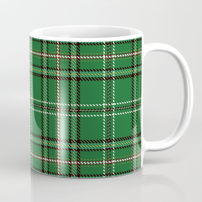 Green Tartan Plaid Christmas Pattern Coffee Mug Gallery Image 1