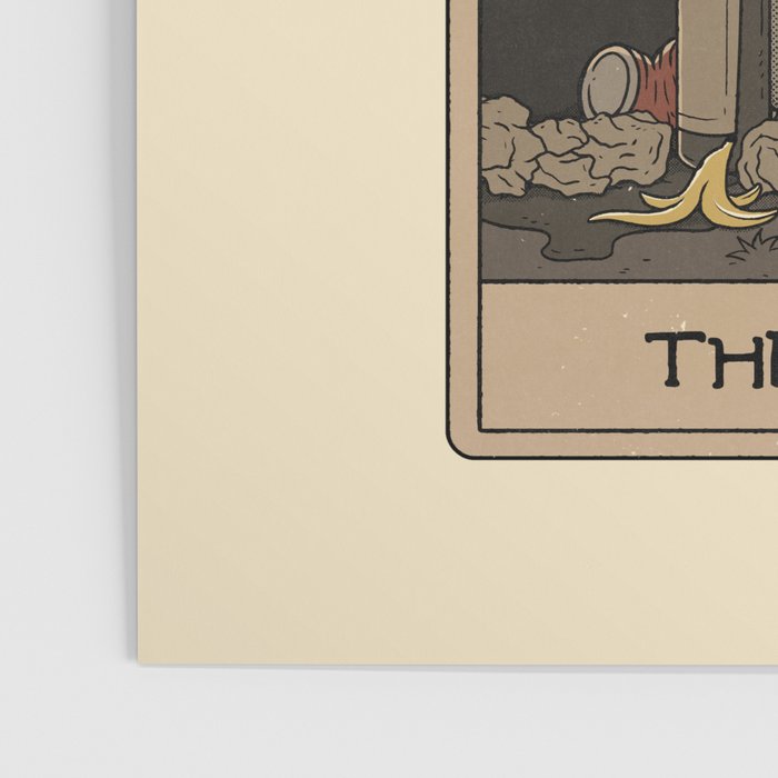 The Hermit - Raccoons Tarot Poster Gallery Image 3