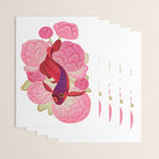 Arowana and peony 2 Wrapping Paper Gallery Image 3