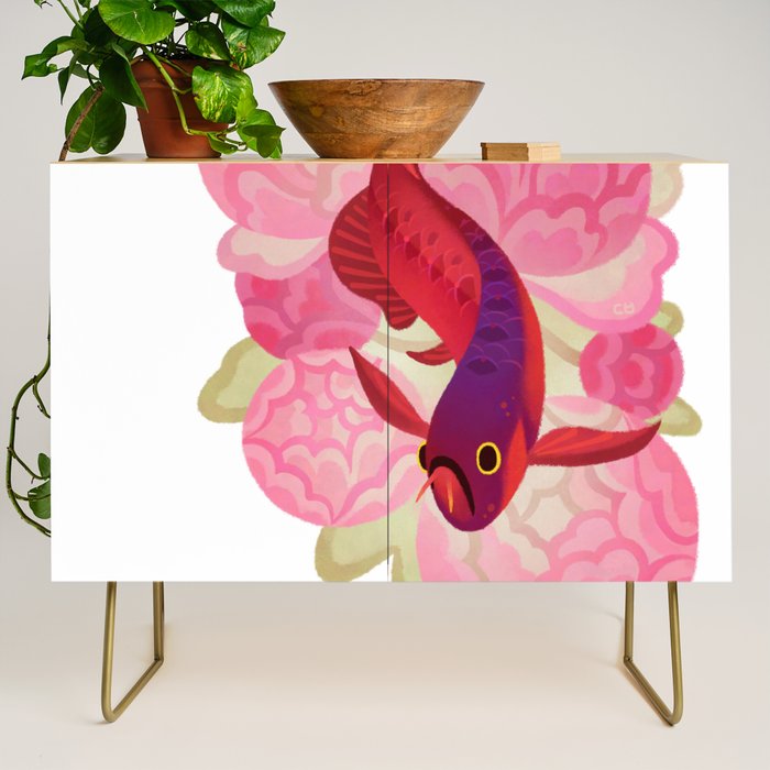 Arowana and peony 2 Credenza Gallery Image 1