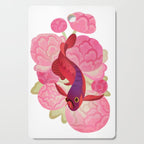 Arowana and peony 2 Cutting Board Gallery Image 1