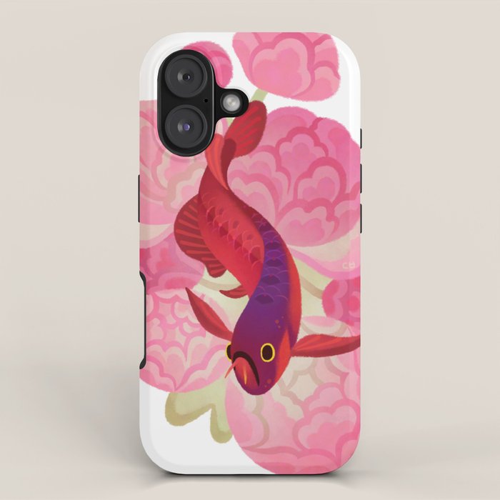 Arowana and peony 2 iPhone Case Gallery Image 1