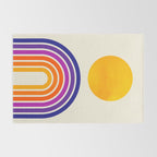 Rainbow Sun: Retro 80s Edition Rug Gallery Image 2