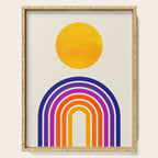 Rainbow Sun: Retro 80s Edition Serving Tray Gallery Image 1