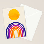Rainbow Sun: Retro 80s Edition Stationery Card Gallery Image 2