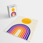 Rainbow Sun: Retro 80s Edition Jigsaw Puzzle Gallery Image 2
