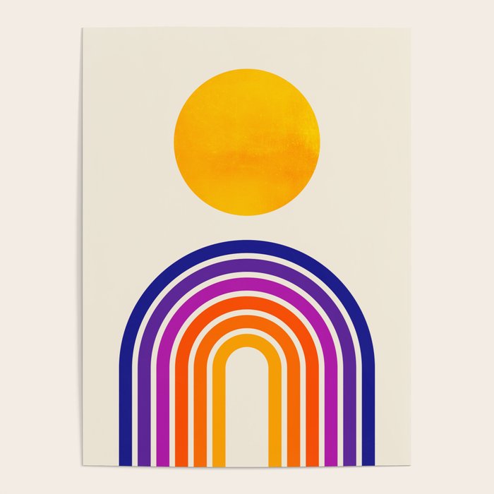 Rainbow Sun: Retro 80s Edition Poster Gallery Image 4