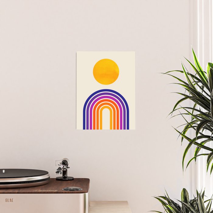 Rainbow Sun: Retro 80s Edition Poster Gallery Image 2