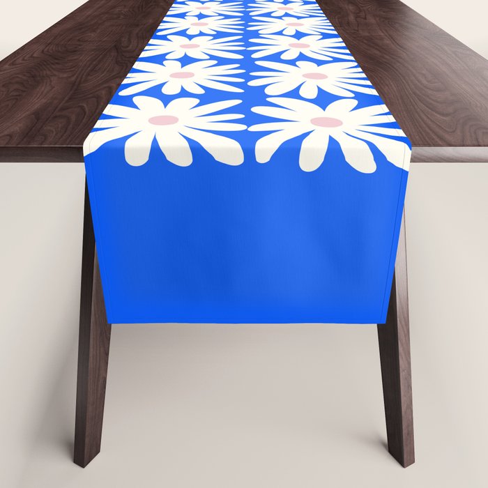 Daisies in Blue Table Runner Gallery Image 1
