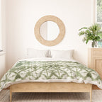 Shibori olive diamond tie dye patetrn Duvet Cover Gallery Image 3