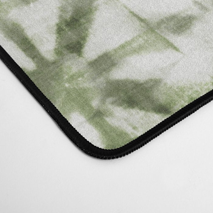 Shibori olive diamond tie dye patetrn Desk Mat Gallery Image 4