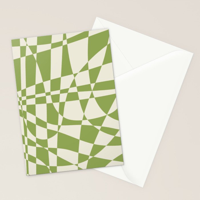 Glass Glitch: Forest Green Edition Stationery Card Gallery Image 2