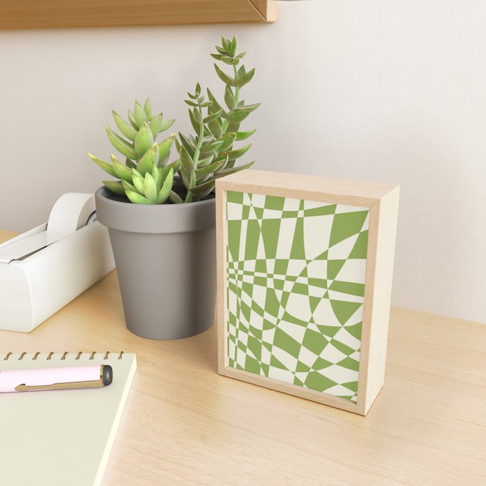 Glass Glitch: Forest Green Edition Mini Art Print Gallery Image 2