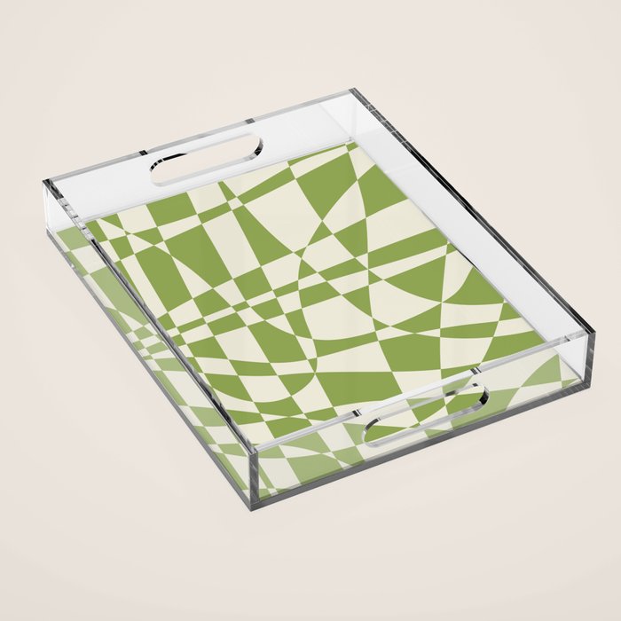 Glass Glitch: Forest Green Edition Acrylic Tray Gallery Image 1