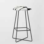 Mid-Century Modern Pattern No.8 - Black and White Stool Gallery Image 1