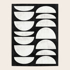 Mid-Century Modern Pattern No.8 - Black and White Poster Gallery Image 4