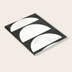 Mid-Century Modern Pattern No.8 - Black and White Notebook Gallery Image 2