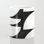 Mid-Century Modern Pattern No.8 - Black and White Coffee Mug Gallery Image 4