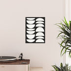 Mid-Century Modern Pattern No.8 - Black and White Poster Gallery Image 2
