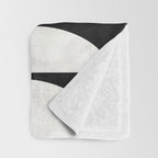 Mid-Century Modern Pattern No.8 - Black and White Throw Blanket Gallery Image 3