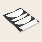 Mid-Century Modern Pattern No.8 - Black and White Notebook Gallery Image 3