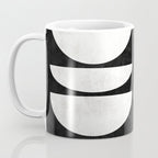 Mid-Century Modern Pattern No.8 - Black and White Coffee Mug Gallery Image 3