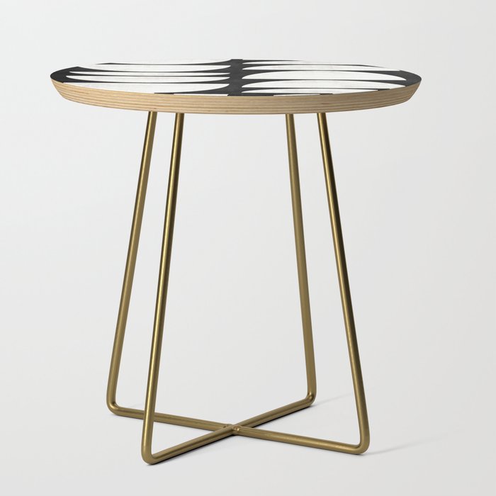 Mid-Century Modern Pattern No.8 - Black and White Side Table Gallery Image 1