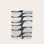 Mid-Century Modern Pattern No.8 - Black and White Wall Hanging Gallery Image 1