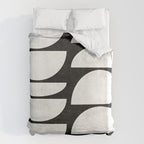 Mid-Century Modern Pattern No.8 - Black and White Duvet Cover Gallery Image 6