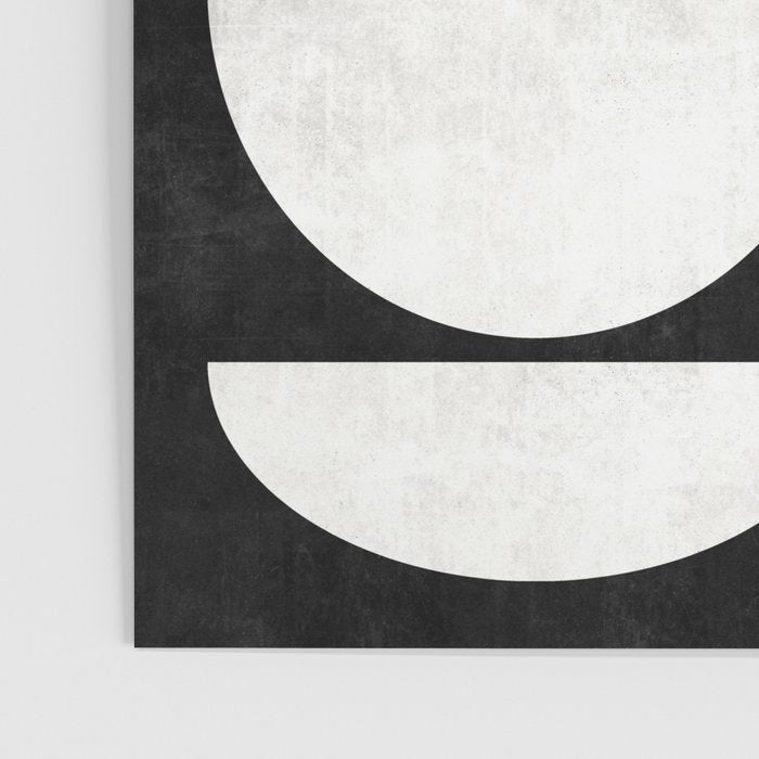 Mid-Century Modern Pattern No.8 - Black and White Poster Gallery Image 3
