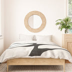 Mid-Century Modern Pattern No.8 - Black and White Duvet Cover Gallery Image 3