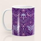 Celestial Forest Damask - Violet Coffee Mug Gallery Image 3