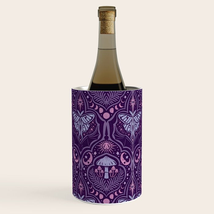 Celestial Forest Damask - Violet Wine Chiller Gallery Image 1