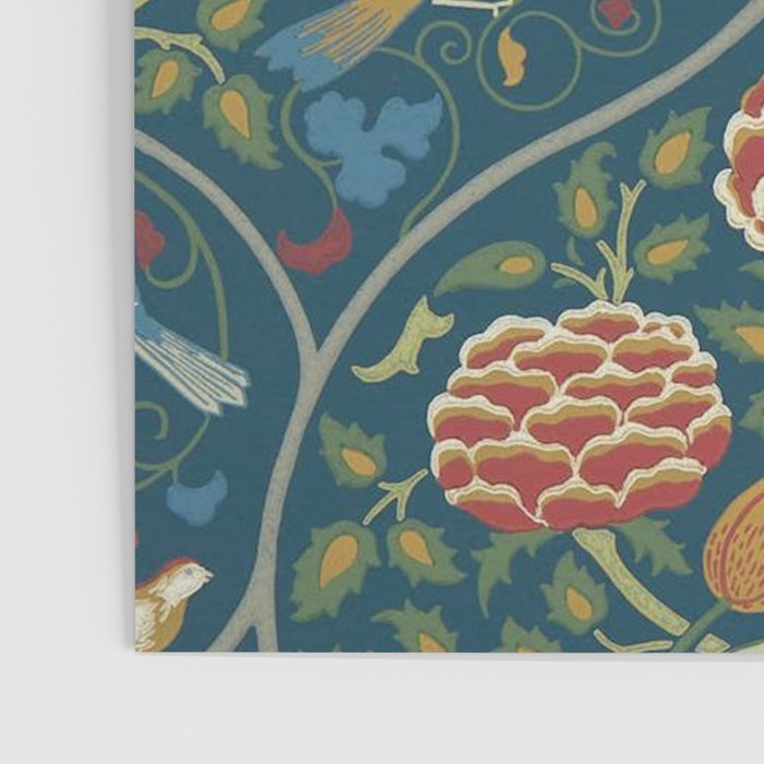 William Morris Seasons by May Melsetter Indigo Blue Poster Gallery Image 3