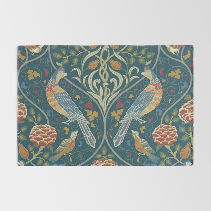 William Morris Seasons by May Melsetter Indigo Blue Rug Gallery Image 2