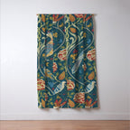 William Morris Seasons by May Melsetter Indigo Blue Window Curtain Gallery Image 3