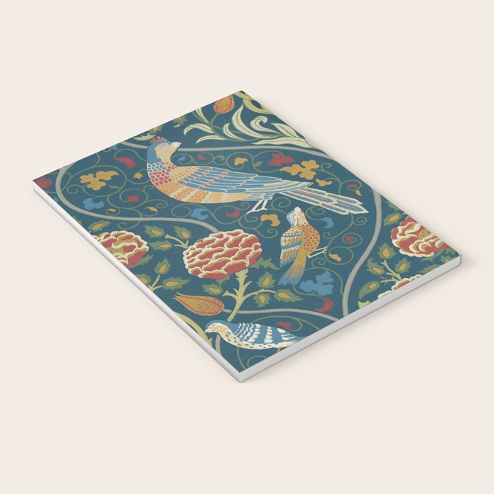 William Morris Seasons by May Melsetter Indigo Blue Notebook Gallery Image 3