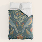 William Morris Seasons by May Melsetter Indigo Blue Comforter Gallery Image 6