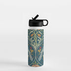 William Morris Seasons by May Melsetter Indigo Blue Water Bottle Gallery Image 1