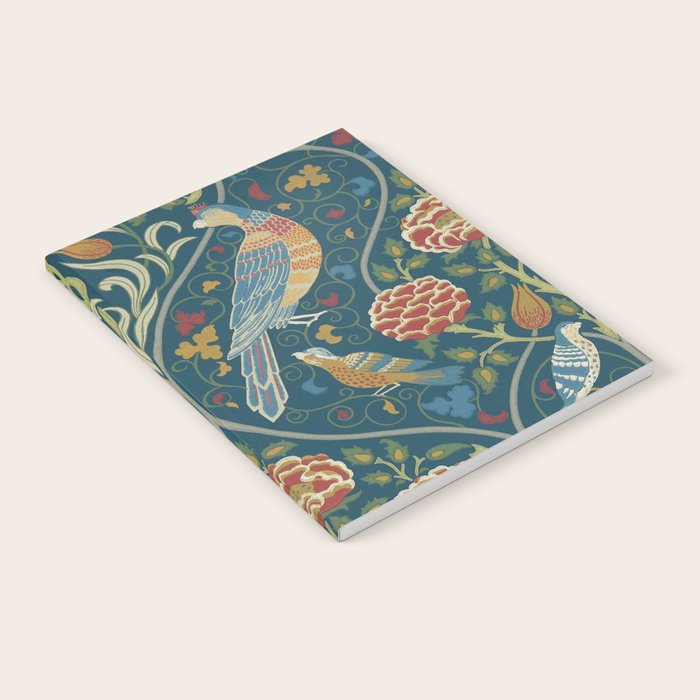 William Morris Seasons by May Melsetter Indigo Blue Notebook Gallery Image 2