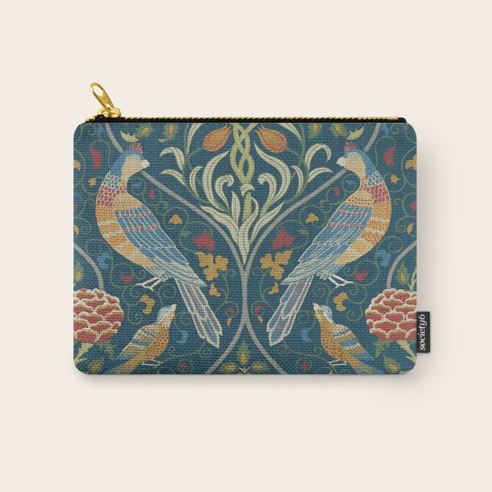 William Morris Seasons by May Melsetter Indigo Blue Carry All Pouch Gallery Image 1