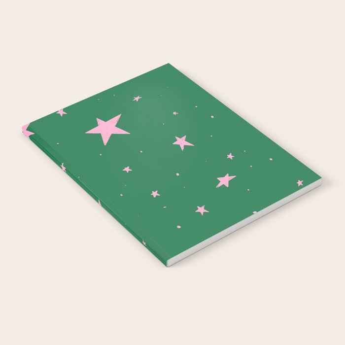 Pink nighttime stars  Notebook Gallery Image 2